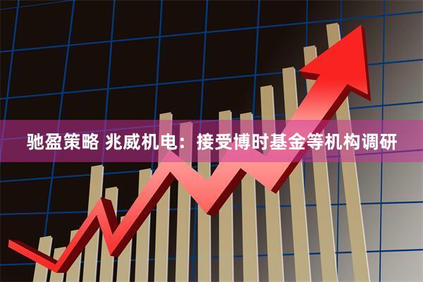 驰盈策略 兆威机电：接受博时基金等机构调研